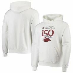 Men's Champion White Arkansas Razorbacks 150th Anniversary Pullover Hoodie 3 Men's Champion White Arkansas Razorbacks 150th Anniversary Pullover Hoodie -Champion shop unnamed file 8061