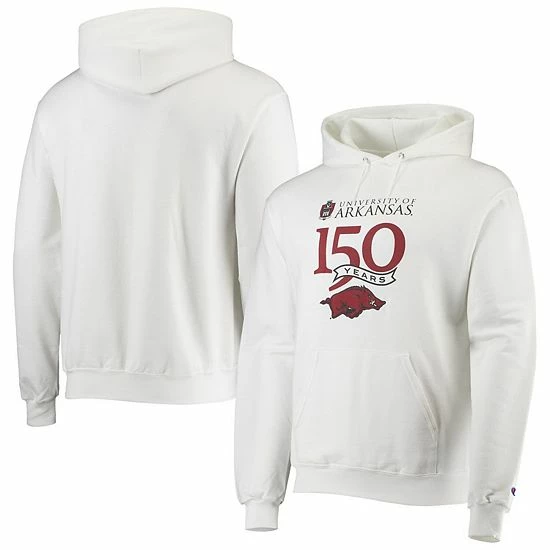 Men's Champion White Arkansas Razorbacks 150th Anniversary Pullover Hoodie Men's Champion White Arkansas Razorbacks 150th Anniversary Pullover Hoodie -Champion shop unnamed file 8061