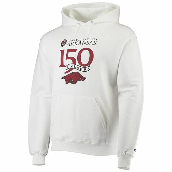Men's Champion White Arkansas Razorbacks 150th Anniversary Pullover Hoodie Men's Champion White Arkansas Razorbacks 150th Anniversary Pullover Hoodie -Champion shop unnamed file 8062