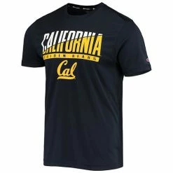 Men's Champion Navy Cal Bears Wordmark Slash T-Shirt -Champion shop unnamed file 8072