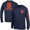 Men's Champion Navy Syracuse Orange Team Stack Long Sleeve T-Shirt -Champion shop unnamed file 8078