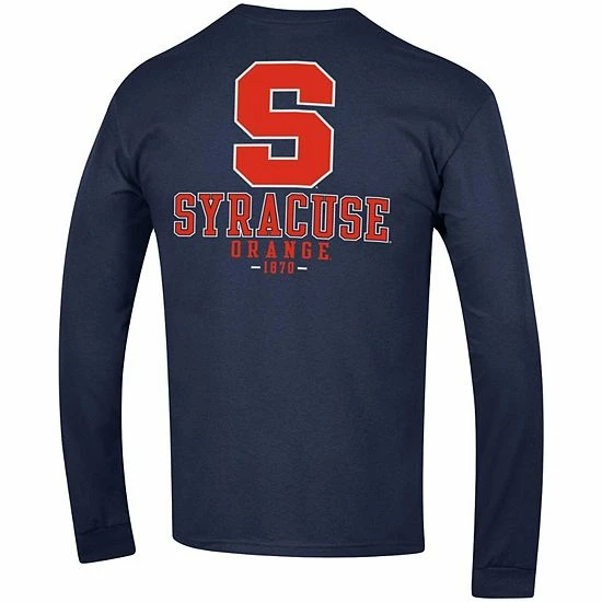 Men's Champion Navy Syracuse Orange Team Stack Long Sleeve T-Shirt Men's Champion Navy Syracuse Orange Team Stack Long Sleeve T-Shirt -Champion shop unnamed file 8081