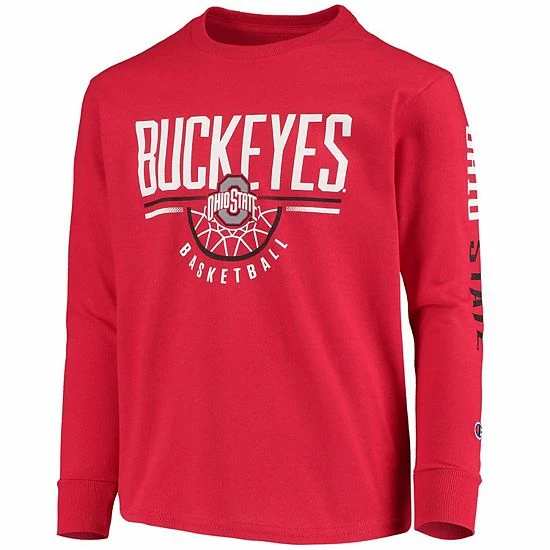 Youth Champion Scarlet Ohio State Buckeyes Basketball Long Sleeve T-Shirt Youth Champion Scarlet Ohio State Buckeyes Basketball Long Sleeve T-Shirt -Champion shop unnamed file 8091