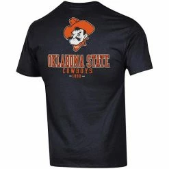 Men's Champion Black Oklahoma State Cowboys Stack 2-Hit T-Shirt -Champion shop unnamed file 8103