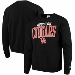 Men's Champion Black Houston Cougars Eco Powerblend Expansion Pullover Sweatshirt -Champion shop unnamed file 8126