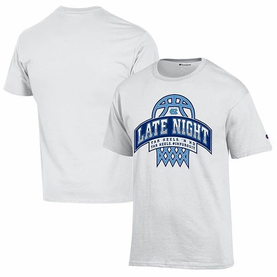 Men's Champion White North Carolina Tar Heels Late Night Basketball T-Shirt Men's Champion White North Carolina Tar Heels Late Night Basketball T-Shirt -Champion shop unnamed file 8130