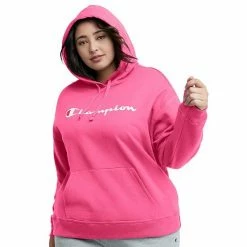 Plus Size Champion® Powerblend Fleece Hoodie Black -Champion shop unnamed file 814