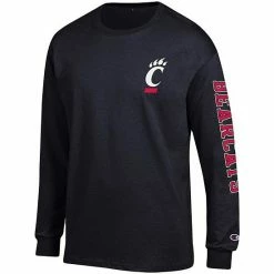 Men's Champion Black Cincinnati Bearcats Team Stack Long Sleeve T-Shirt 4 Men's Champion Black Cincinnati Bearcats Team Stack Long Sleeve T-Shirt -Champion shop unnamed file 8177