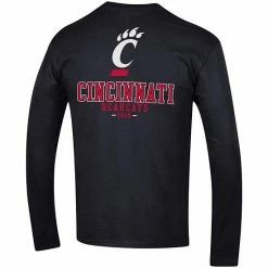 Men's Champion Black Cincinnati Bearcats Team Stack Long Sleeve T-Shirt 5 Men's Champion Black Cincinnati Bearcats Team Stack Long Sleeve T-Shirt -Champion shop unnamed file 8178