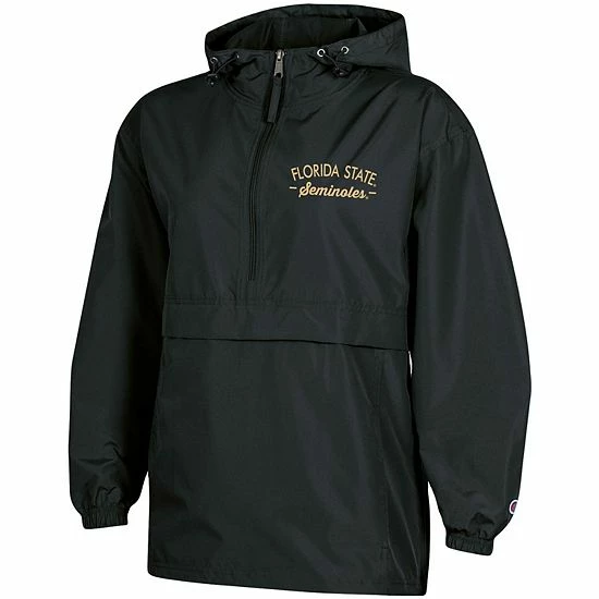 Women's Champion Black Florida State Seminoles Packable Half-Zip Light Rain Jacket Women's Champion Black Florida State Seminoles Packable Half-Zip Light Rain Jacket -Champion shop unnamed file 8185
