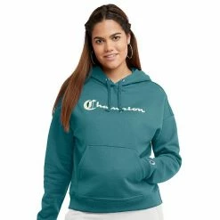 Women's Champion® Powerblend Fleece Hoodie Black -Champion shop unnamed file 819
