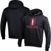 Men's Champion Black Stanford Cardinal Team Stack Powerblend Pullover Hoodie -Champion shop unnamed file 8216