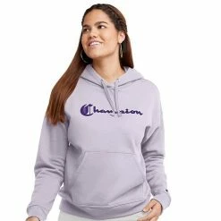 Women's Champion® Powerblend Fleece Hoodie Black -Champion shop unnamed file 822
