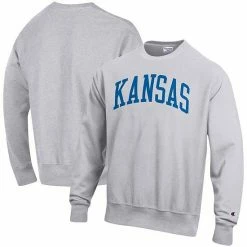 Men's Champion Heathered Gray Kansas Jayhawks Arch Reverse Weave Pullover Sweatshirt 3 Men's Champion Heathered Gray Kansas Jayhawks Arch Reverse Weave Pullover Sweatshirt -Champion shop unnamed file 8254