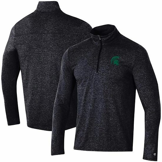 Men's Champion Heathered Black Michigan State Spartans Field Day Team Quarter-Zip Jacket Men's Champion Heathered Black Michigan State Spartans Field Day Team Quarter-Zip Jacket -Champion shop unnamed file 8261
