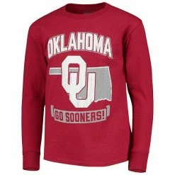 Youth Champion Crimson Oklahoma Sooners Strong Mascot Team T-Shirt -Champion shop unnamed file 8343