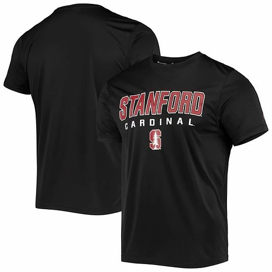 Men's Champion Black Stanford Cardinal Stack T-Shirt Men's Champion Black Stanford Cardinal Stack T-Shirt -Champion shop unnamed file 8345