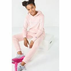 Girls 7-16 Champion® Velour Hoodie & Joggers Set Sheer Pale Pink -Champion shop unnamed file 839