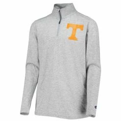 Youth Champion Heathered Gray Tennessee Volunteers Field Day Quarter-Zip Jacket -Champion shop unnamed file 8398