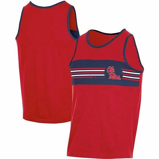 Men's Champion Red Ole Miss Rebels Colorblock Tank Top Men's Champion Red Ole Miss Rebels Colorblock Tank Top -Champion shop unnamed file 8400