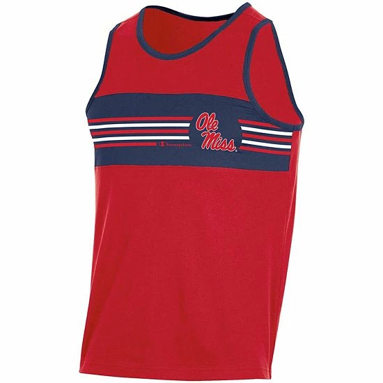 Men's Champion Red Ole Miss Rebels Colorblock Tank Top Men's Champion Red Ole Miss Rebels Colorblock Tank Top -Champion shop unnamed file 8402
