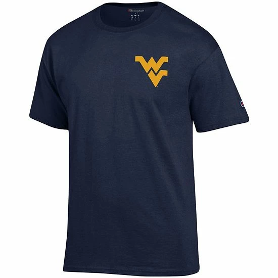 Men's Champion Navy West Virginia Mountaineers Stack 2-Hit T-Shirt Men's Champion Navy West Virginia Mountaineers Stack 2-Hit T-Shirt -Champion shop unnamed file 8409