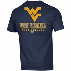 Men's Champion Navy West Virginia Mountaineers Stack 2-Hit T-Shirt 5 Men's Champion Navy West Virginia Mountaineers Stack 2-Hit T-Shirt -Champion shop unnamed file 8410