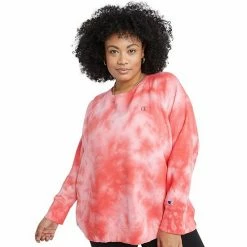 Women's Champion® Crush Dye Fleece Sweatshirt Crush Dye Inari