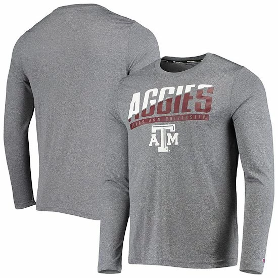 Men's Champion Gray Texas A&M Aggies Wordmark Slash Long Sleeve T-Shirt Men's Champion Gray Texas A&M Aggies Wordmark Slash Long Sleeve T-Shirt -Champion shop unnamed file 8459