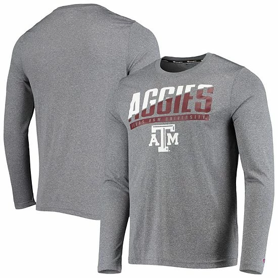 Men's Champion Gray Texas A&M Aggies Wordmark Slash Long Sleeve T-Shirt Men's Champion Gray Texas A&M Aggies Wordmark Slash Long Sleeve T-Shirt -Champion shop unnamed file 8460