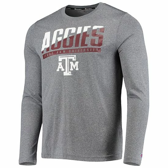 Men's Champion Gray Texas A&M Aggies Wordmark Slash Long Sleeve T-Shirt Men's Champion Gray Texas A&M Aggies Wordmark Slash Long Sleeve T-Shirt -Champion shop unnamed file 8461