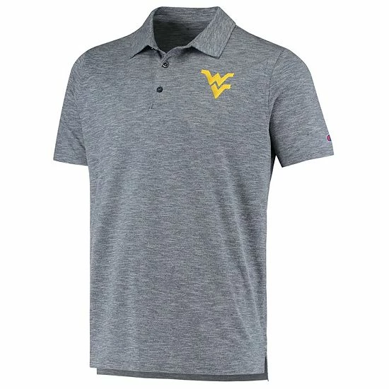 Men's Champion Navy West Virginia Mountaineers Micro Mesh Space-Dye Polo Men's Champion Navy West Virginia Mountaineers Micro Mesh Space-Dye Polo -Champion shop unnamed file 8524