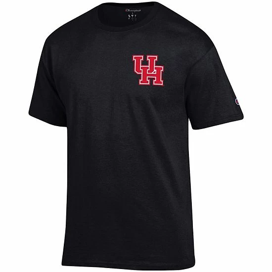 Men's Champion Black Houston Cougars Stack 2-Hit T-Shirt Men's Champion Black Houston Cougars Stack 2-Hit T-Shirt -Champion shop unnamed file 8533