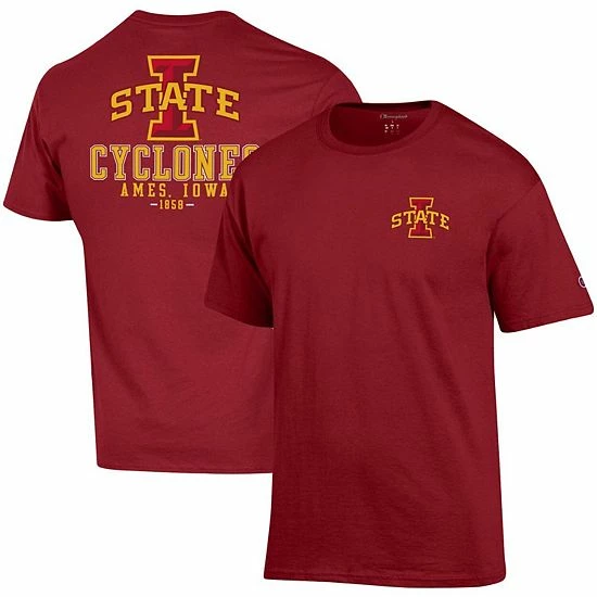 Men's Champion Cardinal Iowa State Cyclones Stack 2-Hit T-Shirt Men's Champion Cardinal Iowa State Cyclones Stack 2-Hit T-Shirt -Champion shop unnamed file 8535