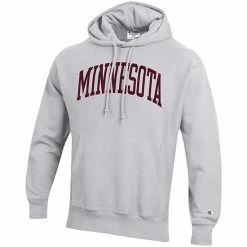 Men's Champion Heathered Gray Minnesota Golden Gophers Team Arch Reverse Weave Pullover Hoodie 4 Men's Champion Heathered Gray Minnesota Golden Gophers Team Arch Reverse Weave Pullover Hoodie -Champion shop unnamed file 8541