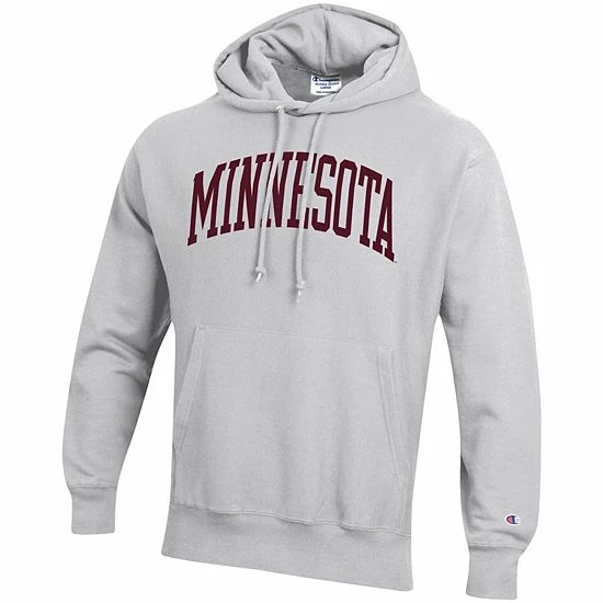 Men's Champion Heathered Gray Minnesota Golden Gophers Team Arch Reverse Weave Pullover Hoodie Men's Champion Heathered Gray Minnesota Golden Gophers Team Arch Reverse Weave Pullover Hoodie -Champion shop unnamed file 8541