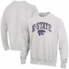 Men's Champion Gray Kansas State Wildcats Arch Over Logo Reverse Weave Pullover Sweatshirt 1 Men's Champion Gray Kansas State Wildcats Arch Over Logo Reverse Weave Pullover Sweatshirt -Champion shop unnamed file 8551