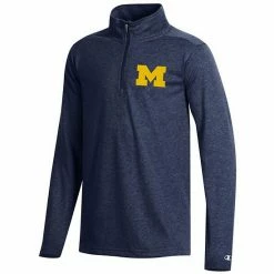 Youth Champion Navy Michigan Wolverines Field Day Quarter-Zip Jacket