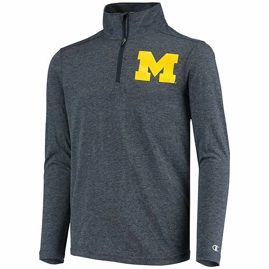Youth Champion Navy Michigan Wolverines Field Day Quarter-Zip Jacket 5 Youth Champion Navy Michigan Wolverines Field Day Quarter-Zip Jacket - Image 3