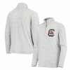 Youth Champion Heathered Gray South Carolina Gamecocks Field Day Quarter-Zip Jacket