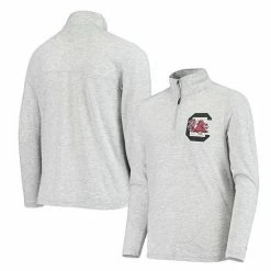 Youth Champion Heathered Gray South Carolina Gamecocks Field Day Quarter-Zip Jacket