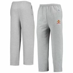 Men's Champion Heathered Gray Iowa State Cyclones Powerblend Pants