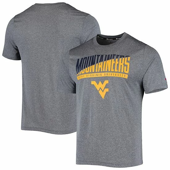 Men's Champion Gray West Virginia Mountaineers Wordmark Slash T-Shirt Men's Champion Gray West Virginia Mountaineers Wordmark Slash T-Shirt -Champion shop unnamed file 8714