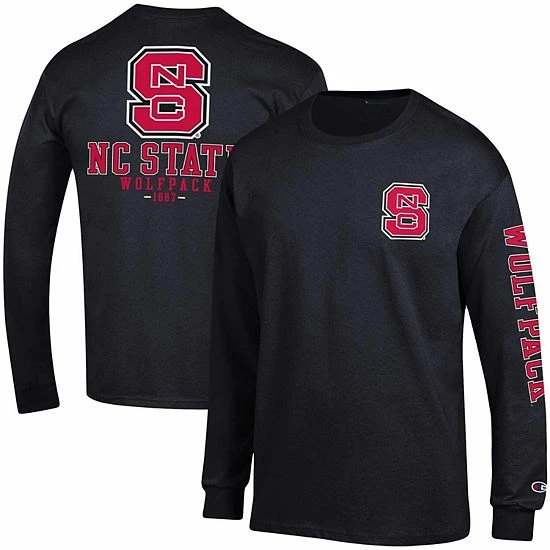 Men's Champion Black NC State Wolfpack Team Stack Long Sleeve T-Shirt Men's Champion Black NC State Wolfpack Team Stack Long Sleeve T-Shirt -Champion shop unnamed file 8720