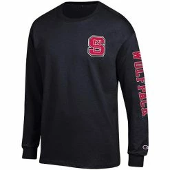 Men's Champion Black NC State Wolfpack Team Stack Long Sleeve T-Shirt 4 Men's Champion Black NC State Wolfpack Team Stack Long Sleeve T-Shirt -Champion shop unnamed file 8722