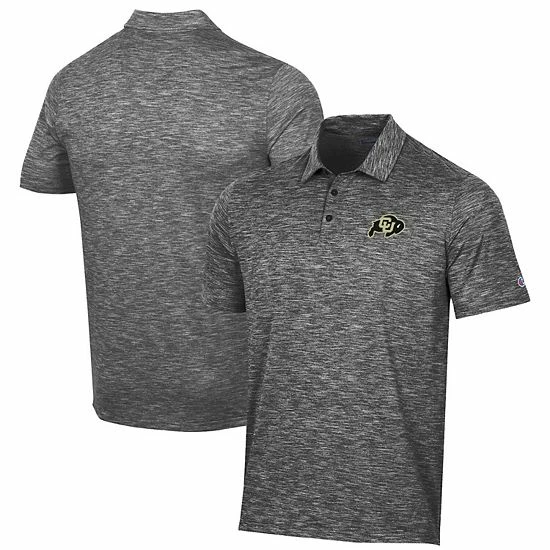 Men's Champion Black Colorado Buffaloes Micro Mesh Space Dye Polo Men's Champion Black Colorado Buffaloes Micro Mesh Space Dye Polo -Champion shop unnamed file 8724