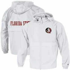 Men's Champion White Florida State Seminoles Team Lightweight Full-Zip Jacket 3 Men's Champion White Florida State Seminoles Team Lightweight Full-Zip Jacket -Champion shop unnamed file 8732