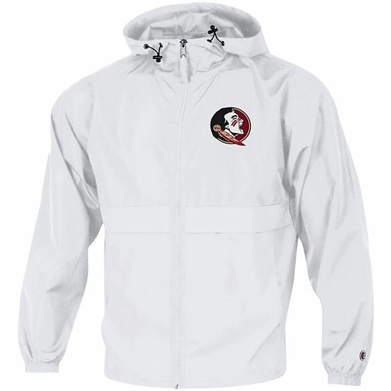 Men's Champion White Florida State Seminoles Team Lightweight Full-Zip Jacket Men's Champion White Florida State Seminoles Team Lightweight Full-Zip Jacket -Champion shop unnamed file 8733