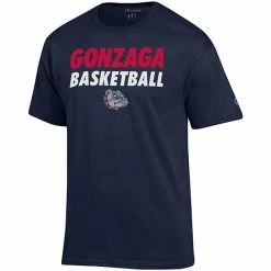 Men's Champion Navy Gonzaga Bulldogs Game Ready Basketball T-Shirt -Champion shop unnamed file 8737