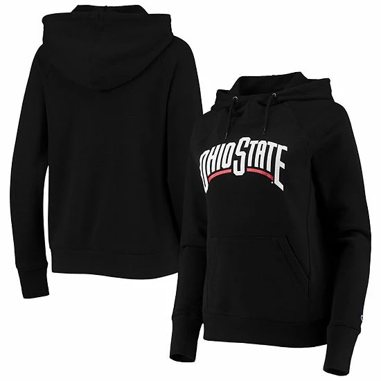 Women's Champion Black Ohio State Buckeyes Arch Raglan Pullover Hoodie Women's Champion Black Ohio State Buckeyes Arch Raglan Pullover Hoodie -Champion shop unnamed file 8743